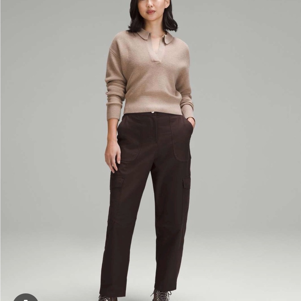 lululemon light utilitech cargo high rise pocket - espresso